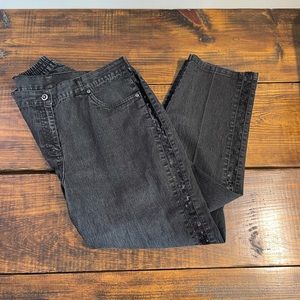 Ruby Rd. Woman Sequin Seam Jeans Sz 16W